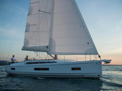 Oceanis 40.1 at dusk